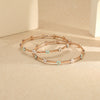 Daisy Orbit Gold Bangles for Her