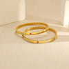 Blush Band Gold Bangles for Her