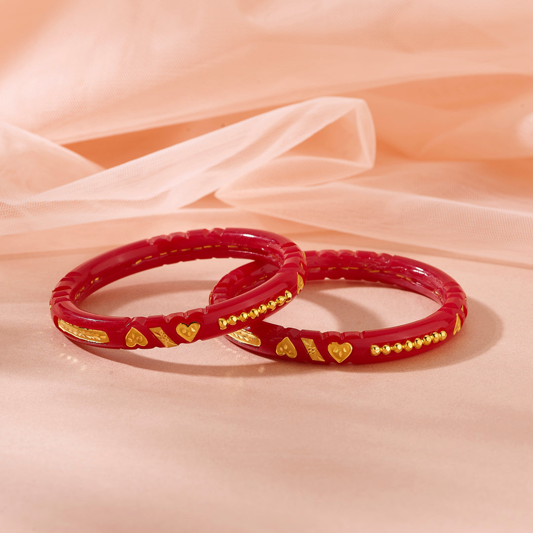 Poushali Gold Bangles For Women
