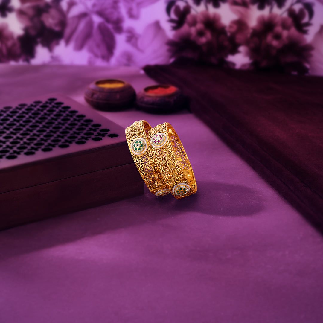 Ketaki Pratha Gold Bangles