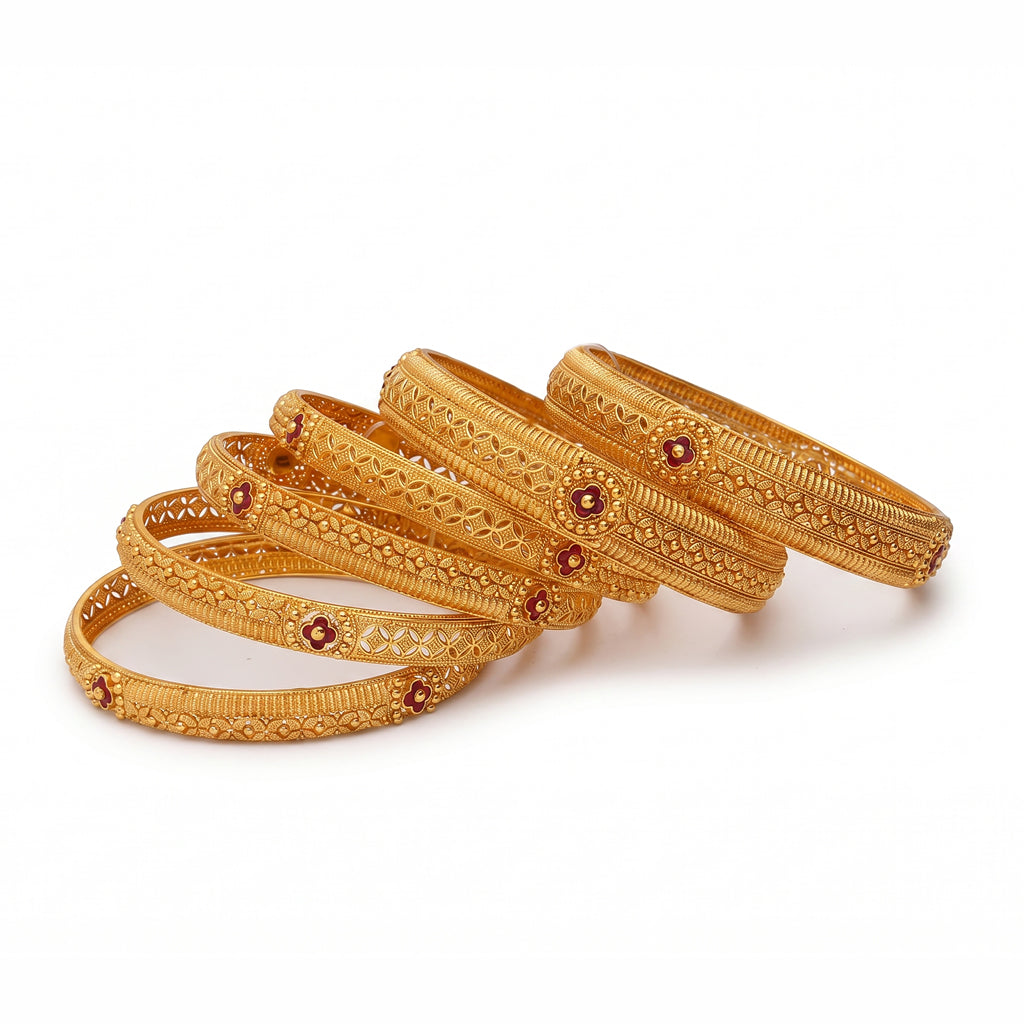 Pushparekha Gokak Gold Bangle