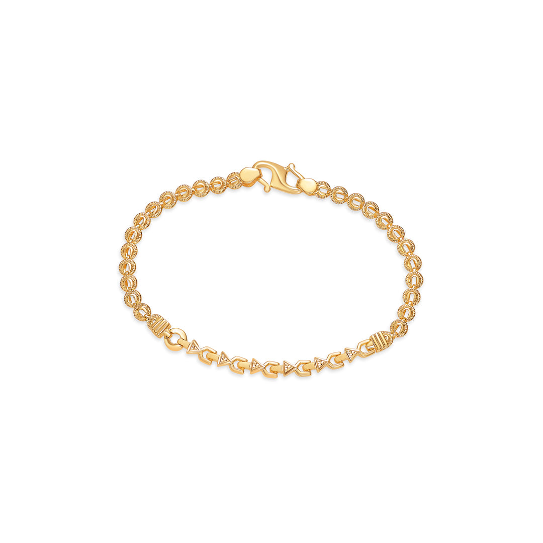 Junior Sparkles Yellow Gold Kids Bracelet