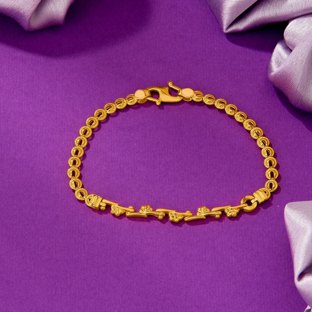 Mini Mementos Yellow Gold Kids Bracelet