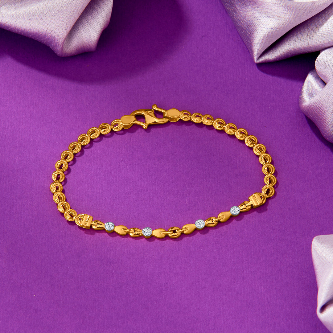 Mini Marvel Yellow Gold Kids Bracelet