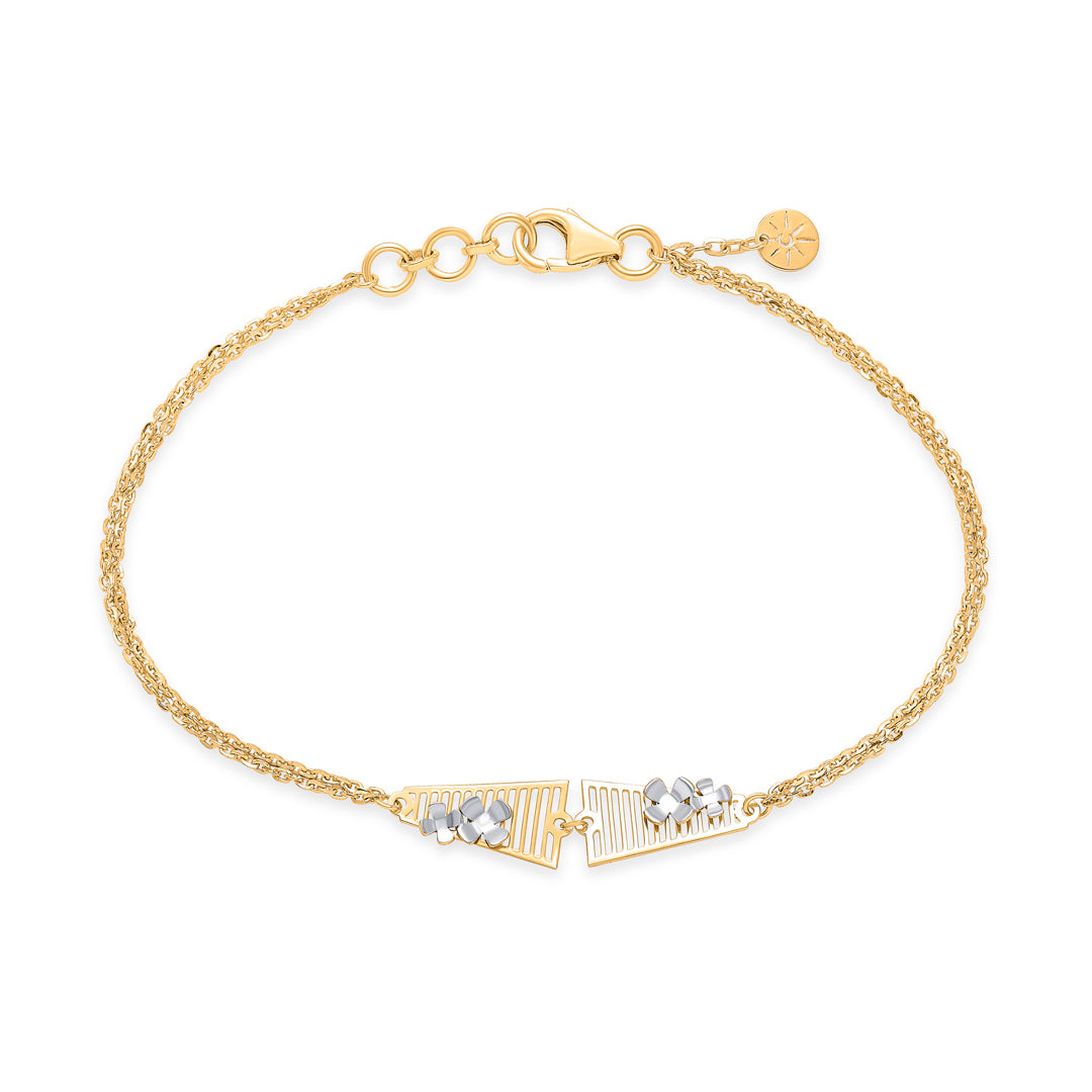Classic Orion Yellow Gold Flexible Bracelet for Women