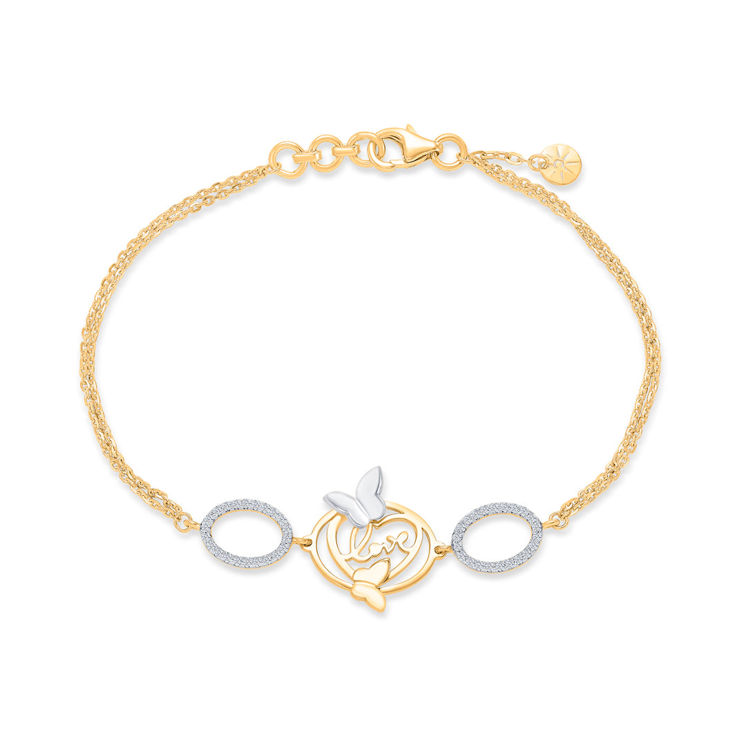 Majestic Frames Yellow Gold Flexible Bracelet for Women