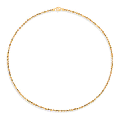 Radiant Simplicity Yellow Gold Chain For Unisex