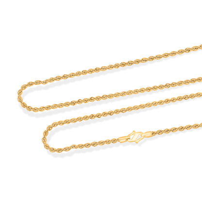 Radiant Simplicity Yellow Gold Chain For Unisex