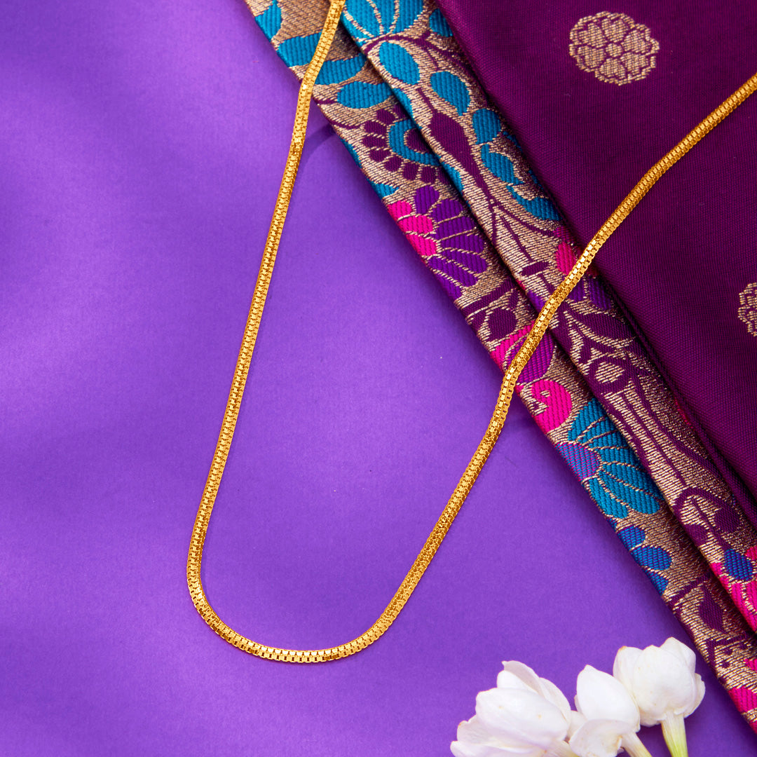 Everyday Elegance Yellow Gold Chain For Unisex