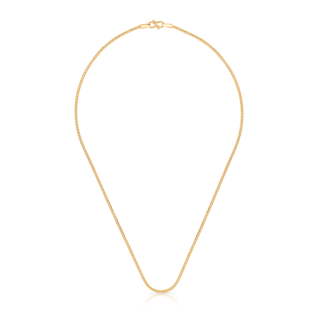 Simply Refined Yellow Gold Chain For Unisex