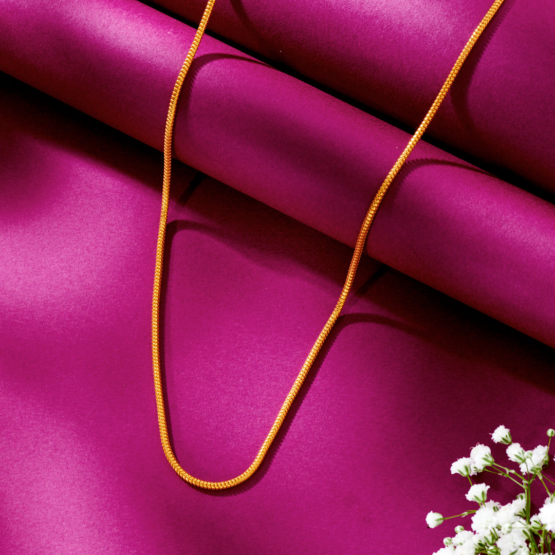 shimmer strand gold chain for men and women