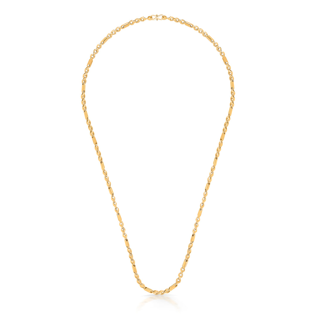 Clean Elegance Yellow Gold Chain For Unisex