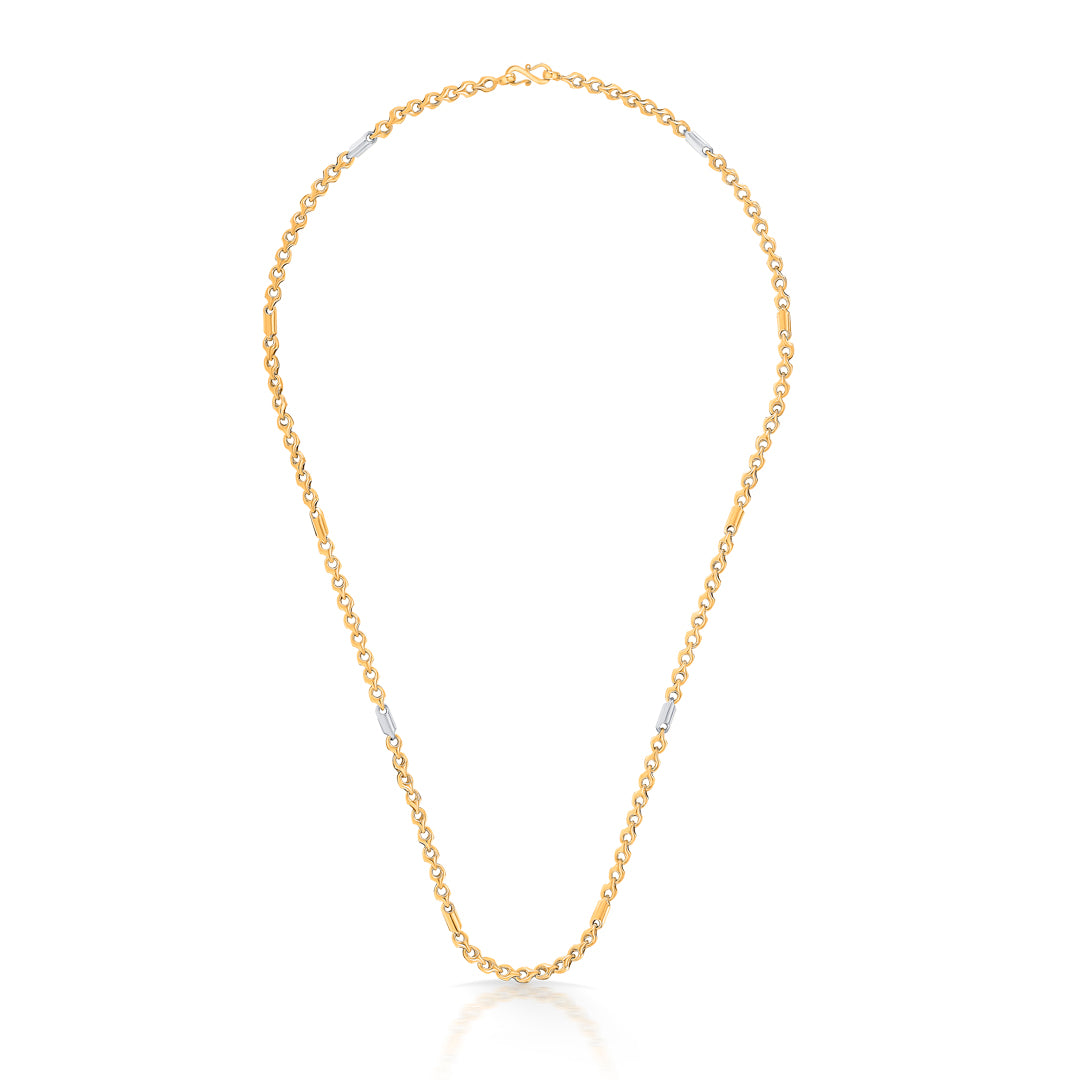 Inspired Simplicity Yellow Gold Chain For Unisex