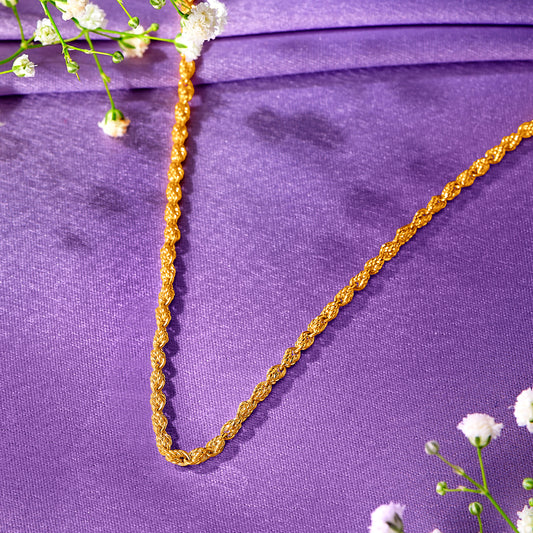 Shimmer Gold Chain For Men