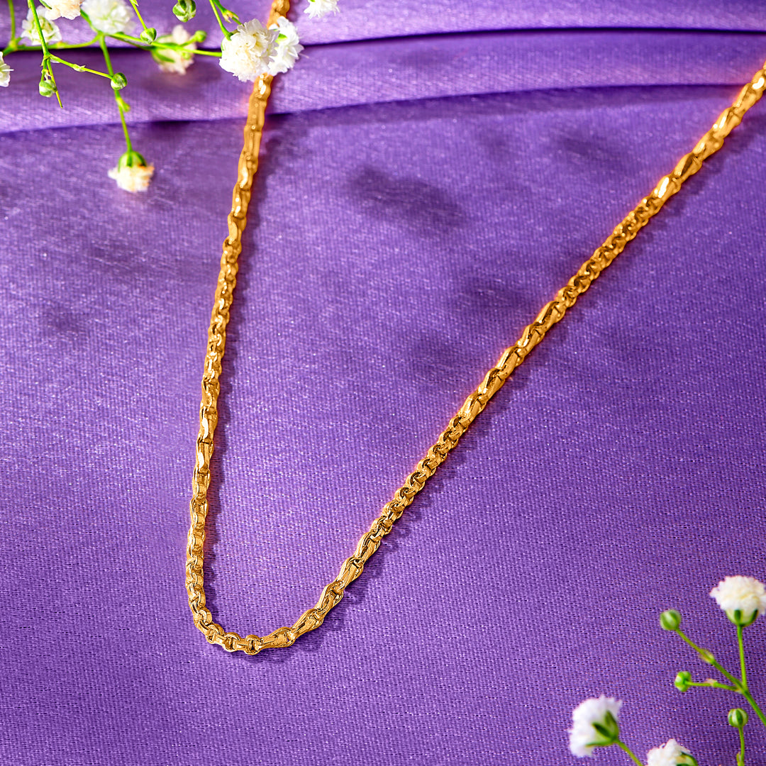 Knight Goth Gold Chain For Men