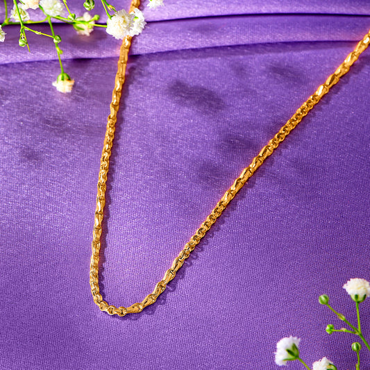 Knight Goth Gold Chain For Men