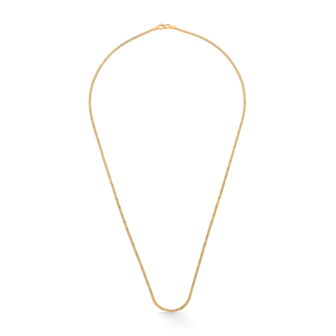 regal twist unisex gold chain