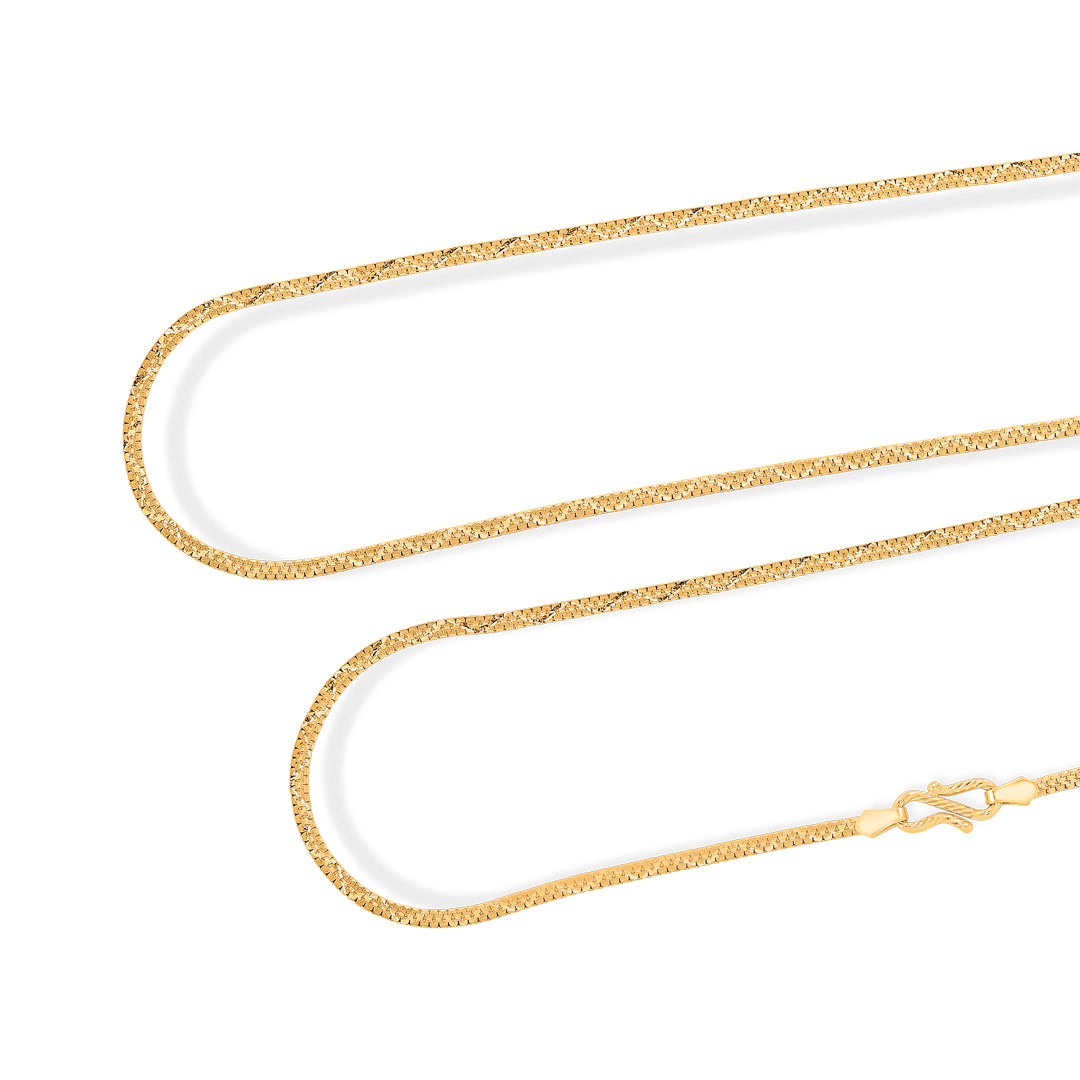 regal twist unisex gold chain