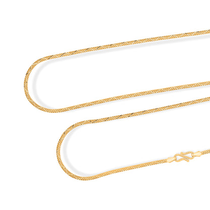 Regal Twist Unisex Gold Chain