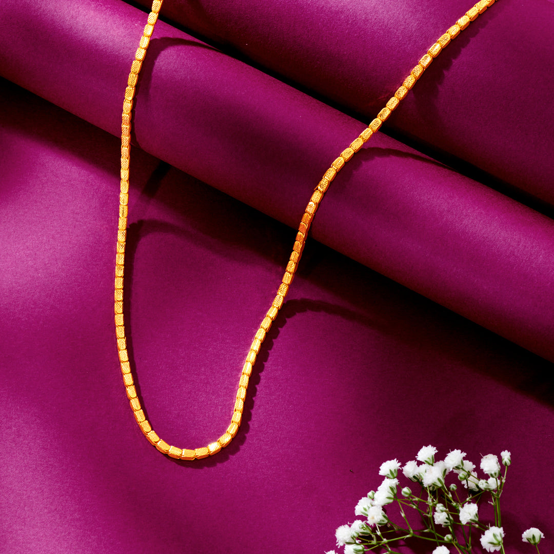 Celestial Weave Unisex Gold Chain