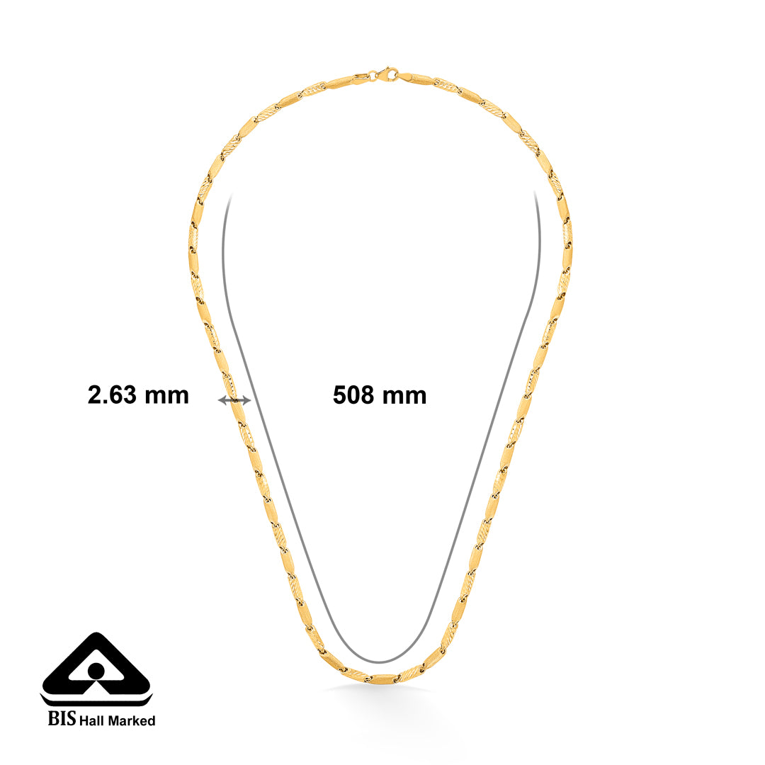 auric drift unisex gold chain