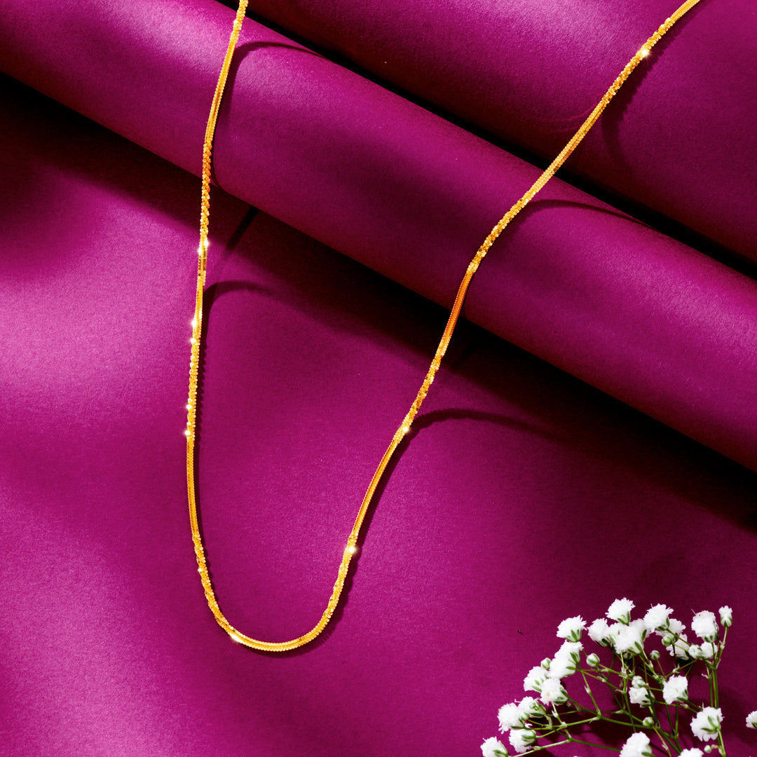 Ornate Balance Unisex Gold Chain