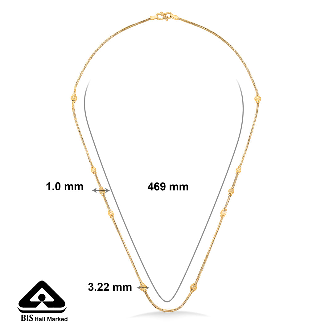 auric rhythm unisex gold chain