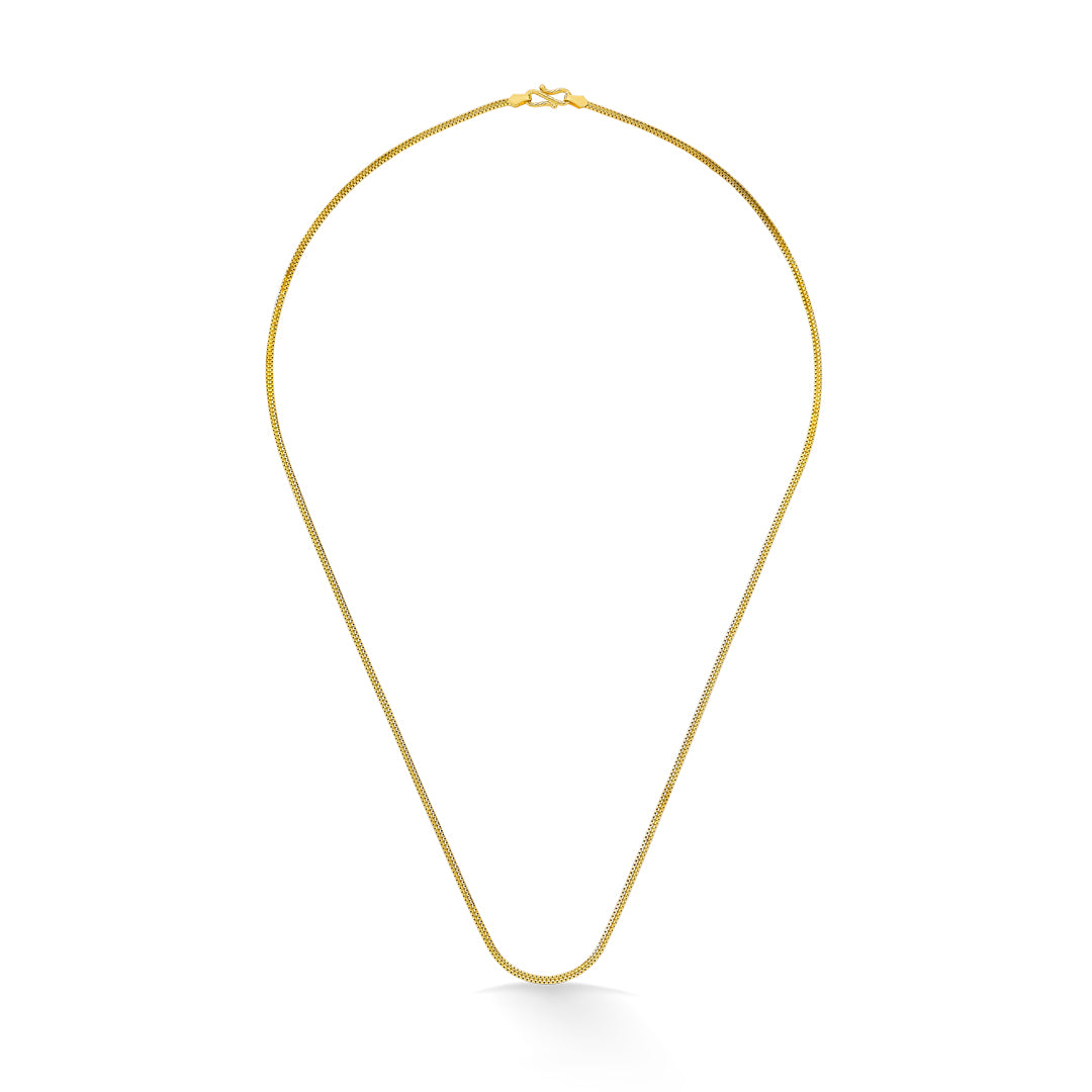 Stately Harmony Unisex Gold Chain