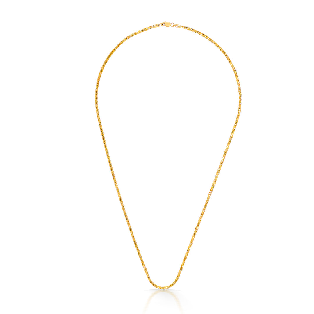 gleaming links yellow gold chain for unisex