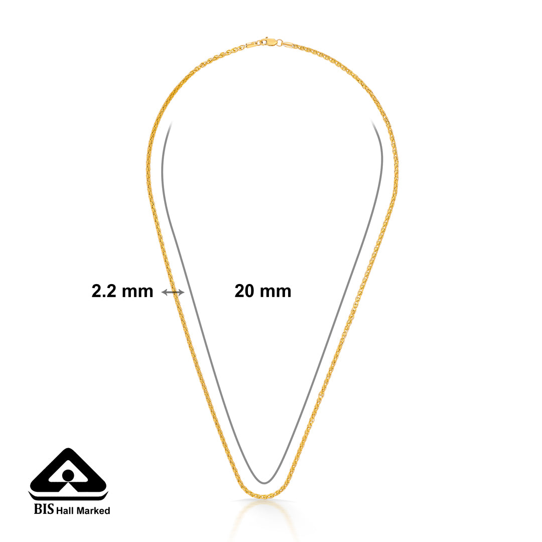 gleaming links yellow gold chain for unisex