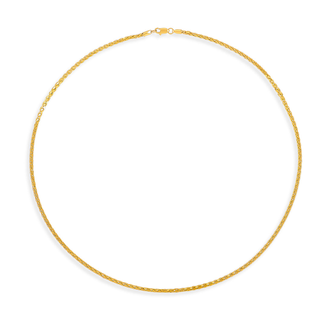 sublime strands yellow gold chain for unisex