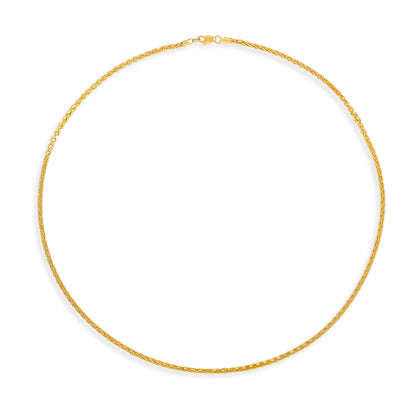 Sublime Strands Yellow Gold Chain For Unisex
