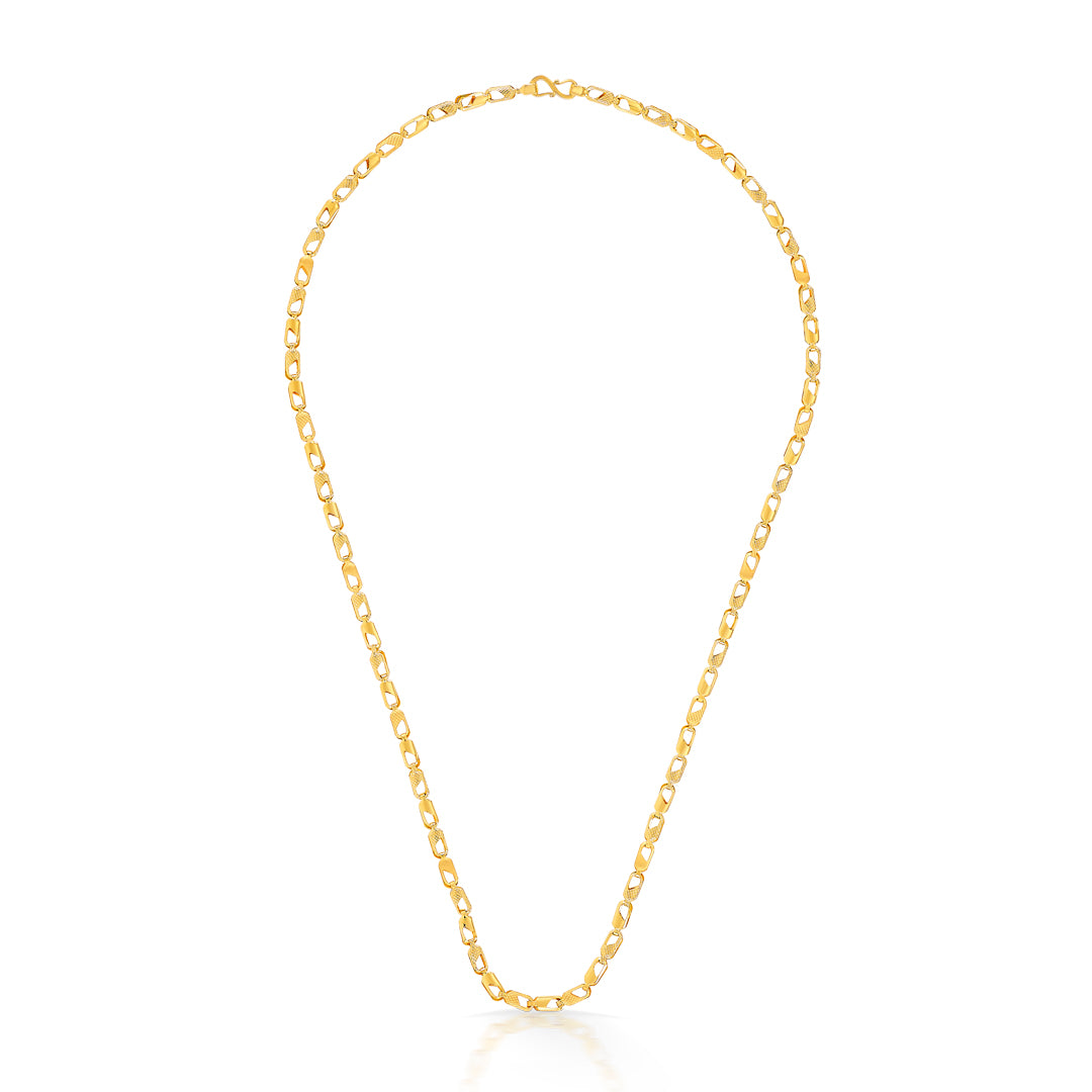Gilded Harmony Yellow Gold Chain For Unisex