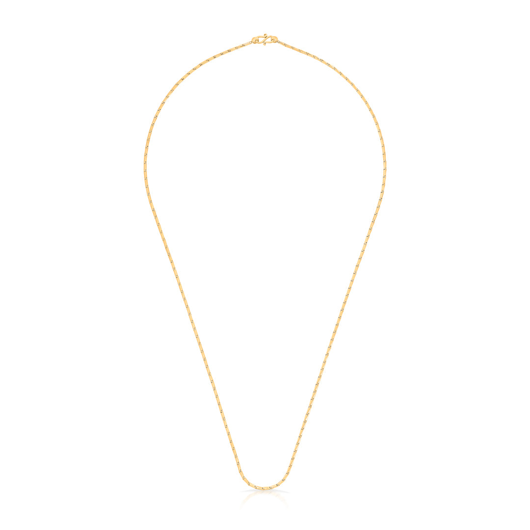 Brilliance Bound Yellow Gold Chain For Unisex