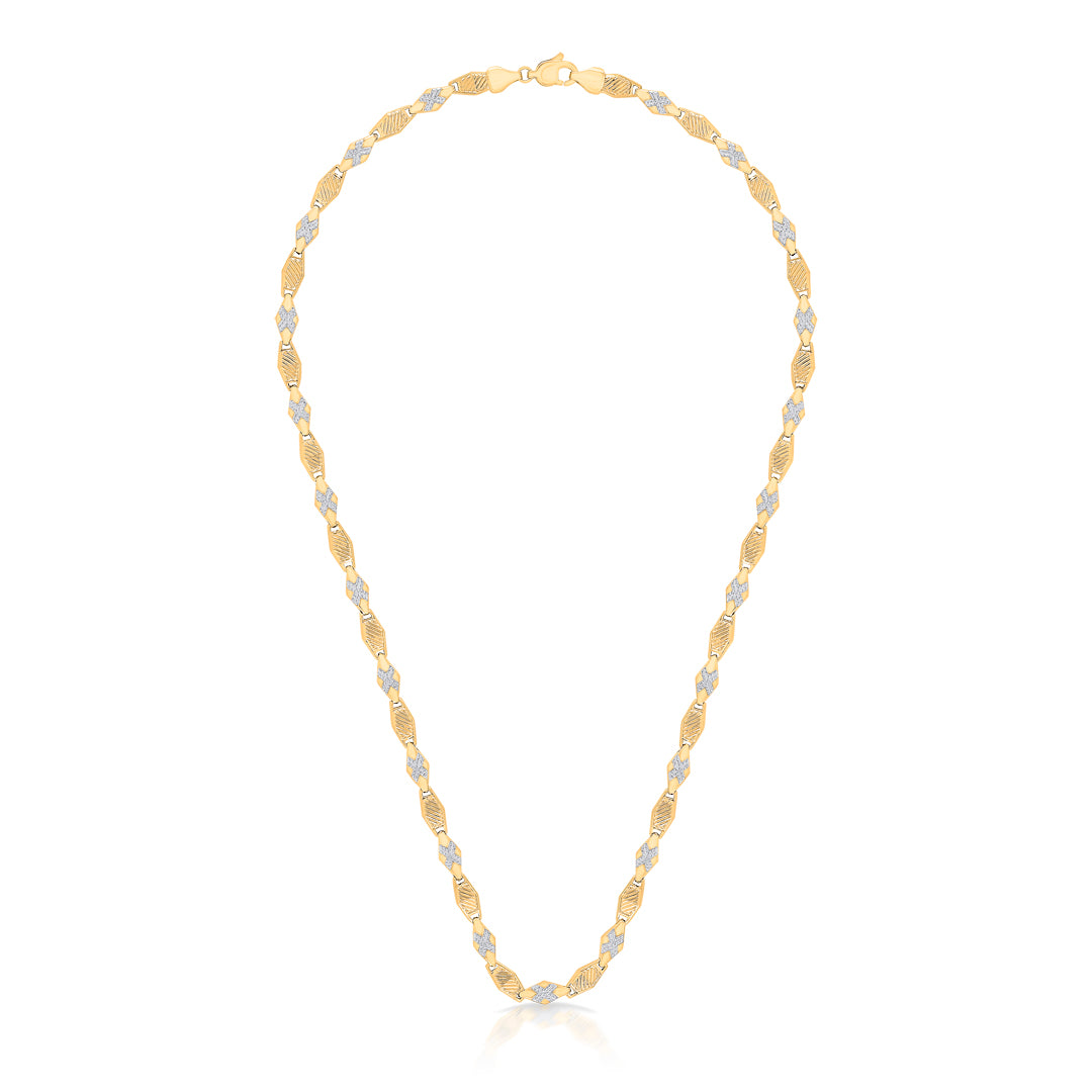 Ethereal Links Yellow Gold Chain For Unisex