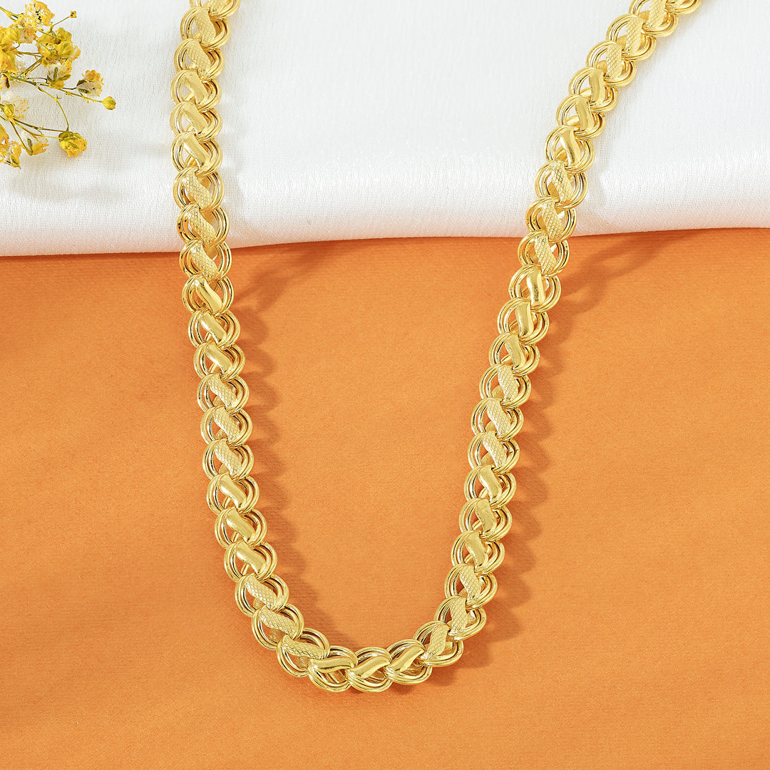 Interweave Flow Fancy Gold Chain
