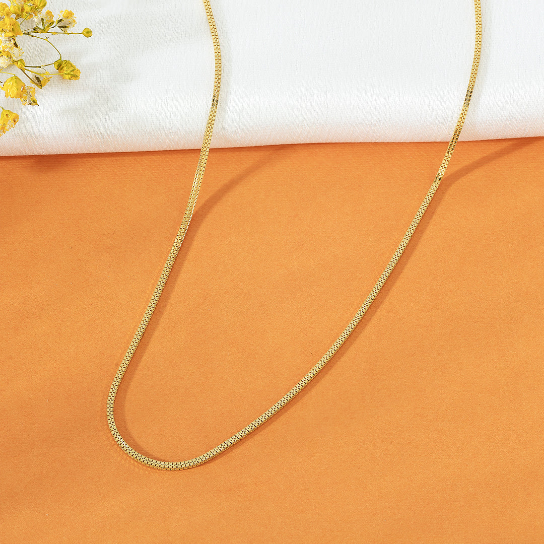 Box Ripple Classic Gold Chain