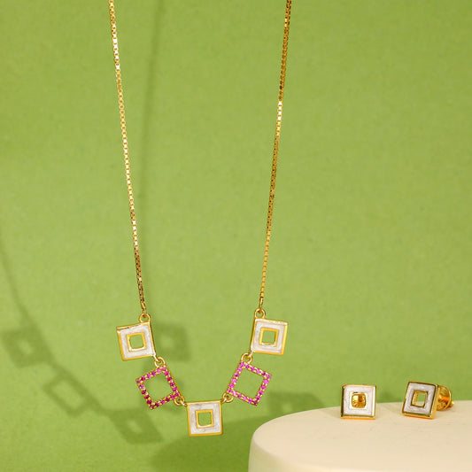 Classic Cubella Gold Necklace for Her