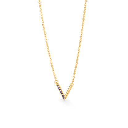 Radiant V Gold Necklace