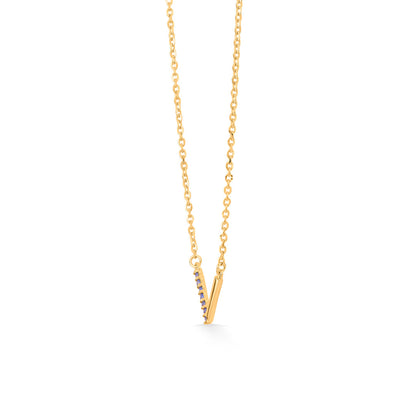 Radiant V Gold Necklace