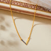 Radiant V Gold Necklace