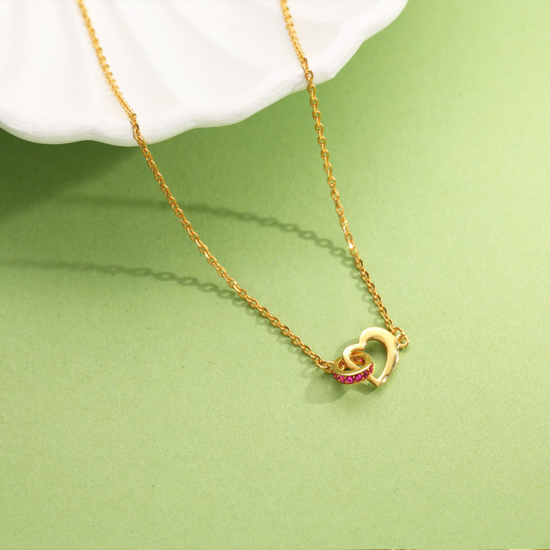 bound by love modern gold necklace