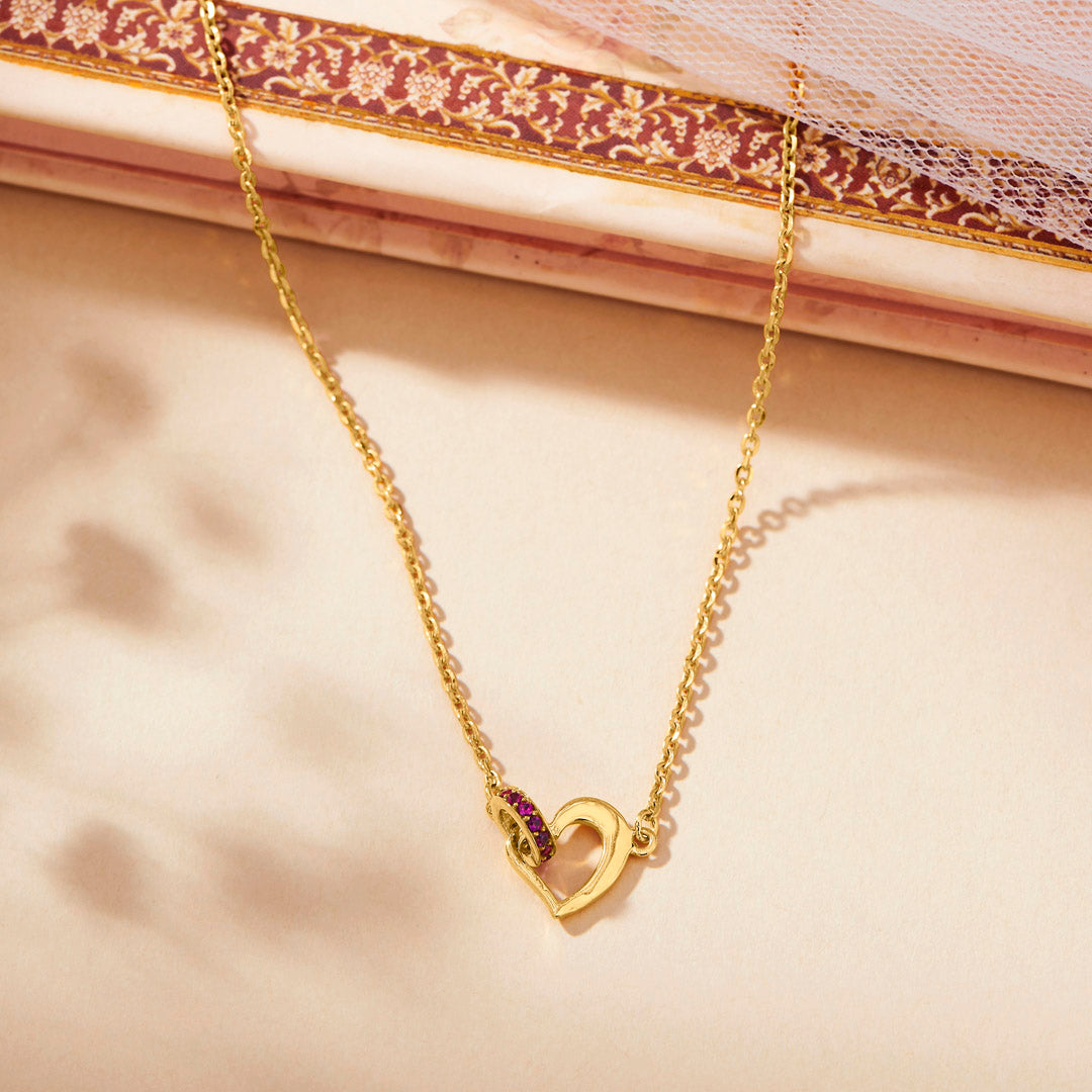 bound by love modern gold necklace
