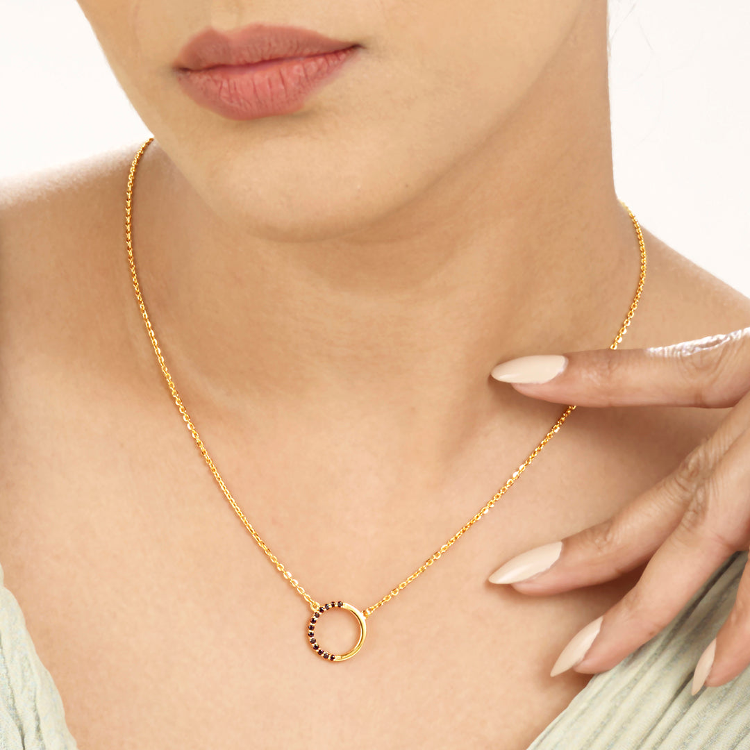 eon ring modern gold necklace