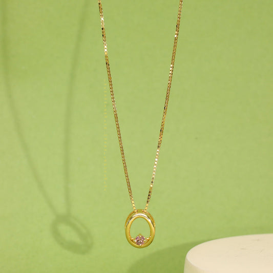 Noir Eclipse Gold Necklace for Her