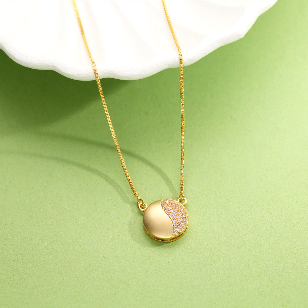 opal dawn modern gold necklace