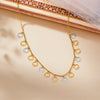 Eclipse Circles Modern Gold Necklace