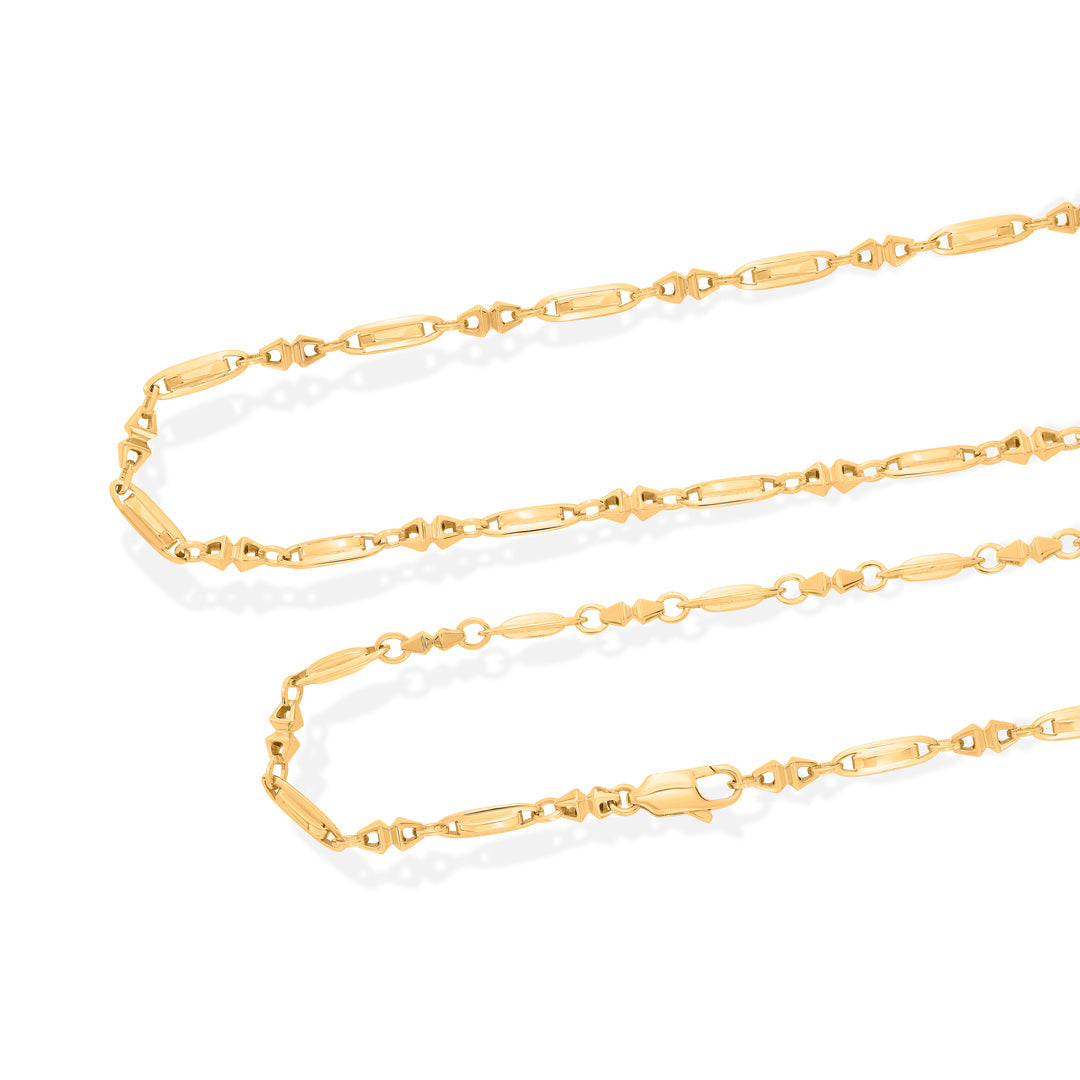 sunlit links men's gold chain