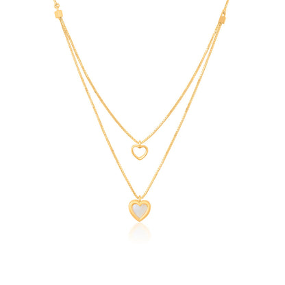 Pure Heart Gold Necklace Set