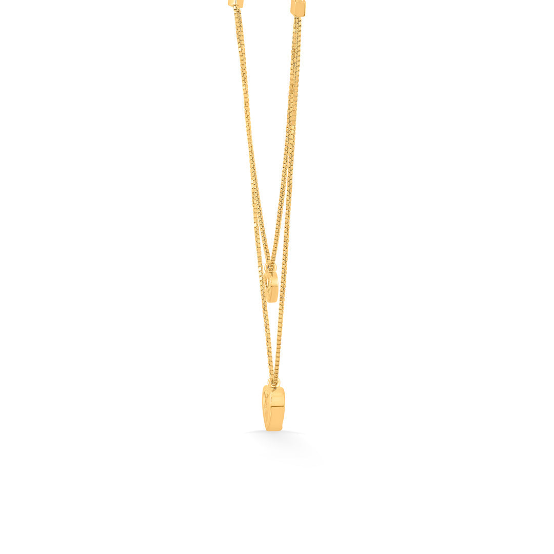 pure heart gold necklace set